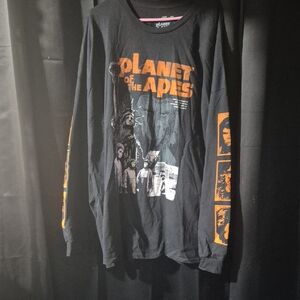 Planet of the Apes Black Long Sleeve Shirt